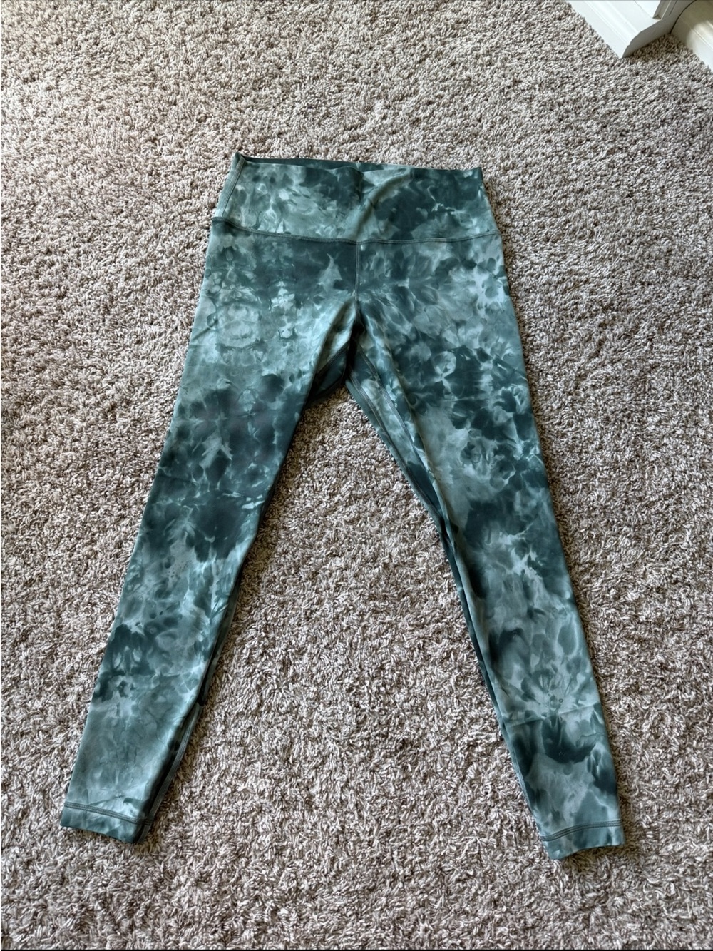 lululemon athletica Green Tie-Dye High-Rise Leggings